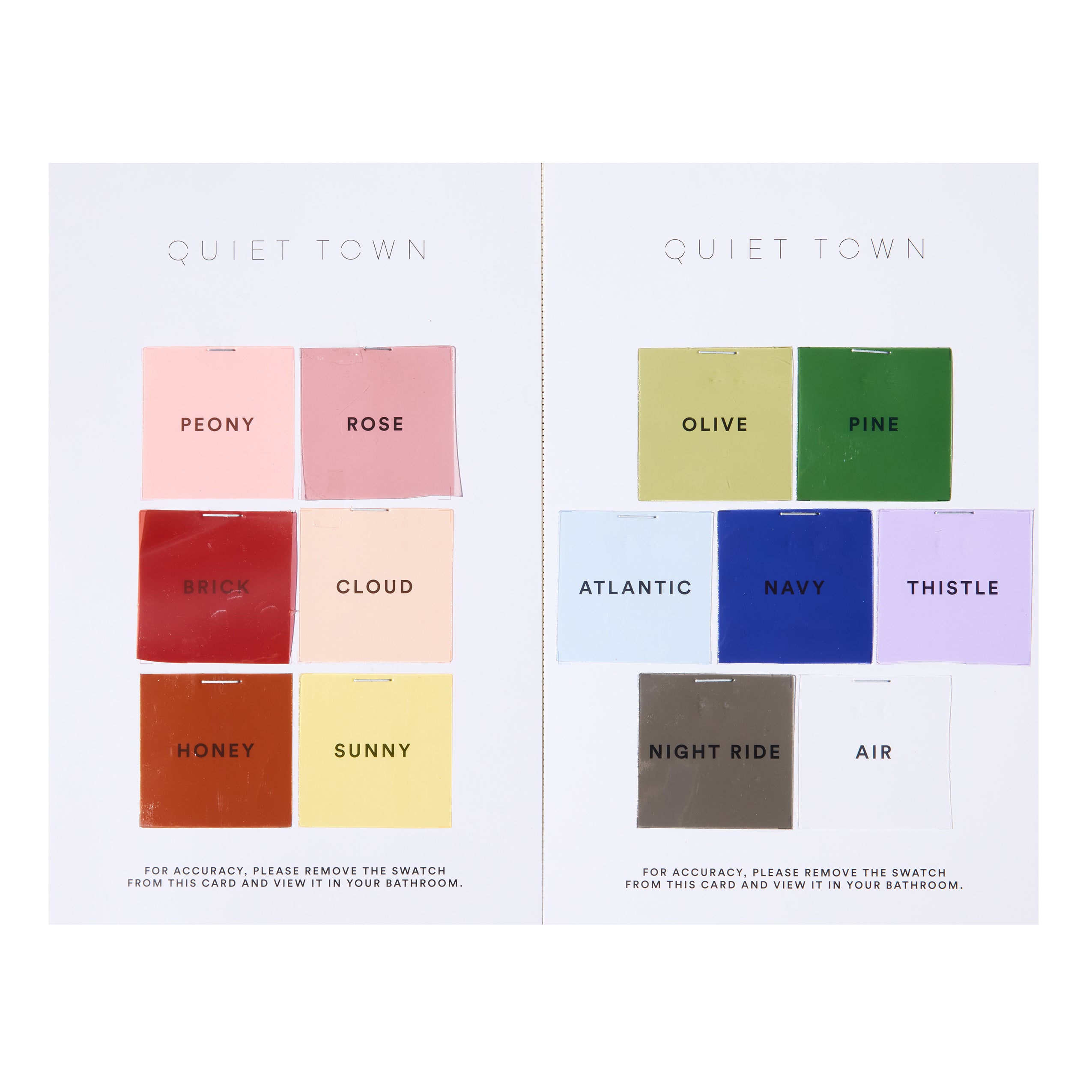 Sun Shower Swatch Card
