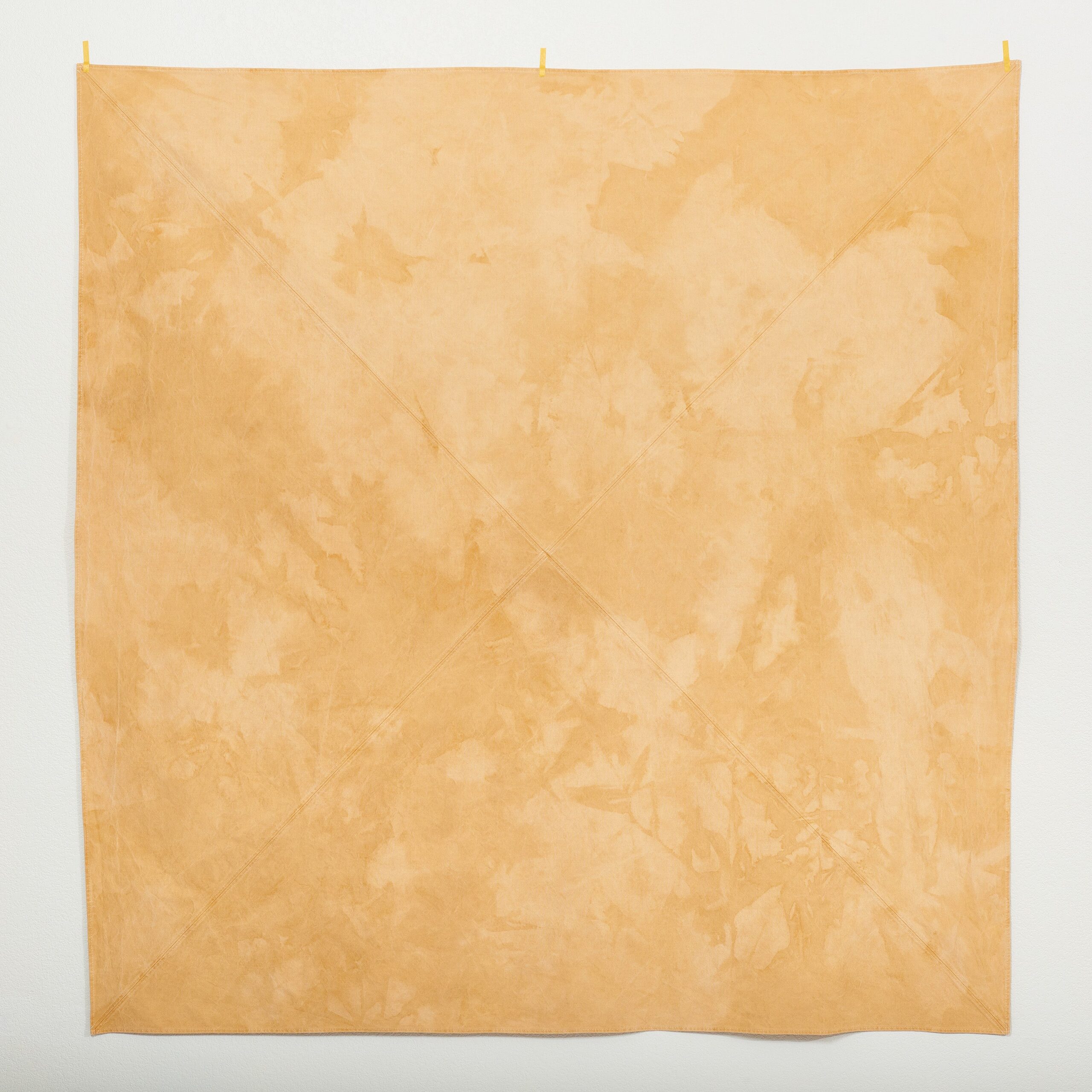 Naturally Dyed Tablecloth for 4 in Eucalyptus