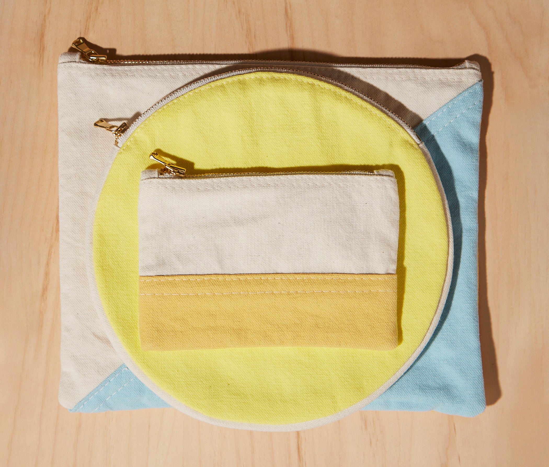 Re:Canvas "Threes" Pouch in Morning Hike